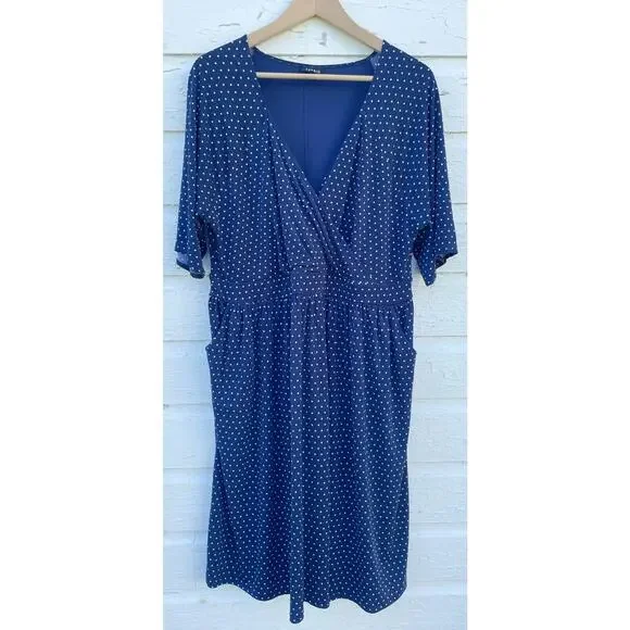 torrid | Dresses | Torrid Mini Jersey Wrap Dress Plus Size X Navy Blue Polka Dot Stretch Midi | Poshmark torrid | Dresses | Torrid Mini Jersey Wrap Dress Plus Size X Navy Blue Polka Dot Stretch Midi | Poshmark